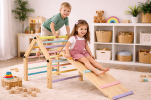 Triangulo de pikler: Para que serve e como usar no desenvolvimento infantil?