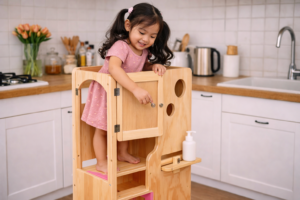 Torre de aprendizagem montessori é segura? guia completo para pais