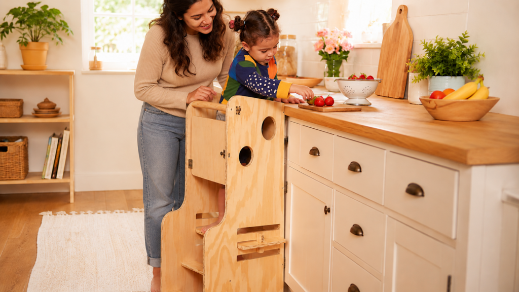 Torre montessoriana realmente ajuda na autonomia infantil?